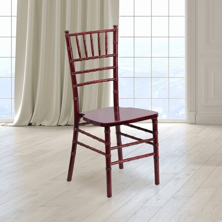 Flash Furniture HERCULES Series Mahogany Wood Chiavari Chair, PK2 2-XS-MAHOGANY-GG
